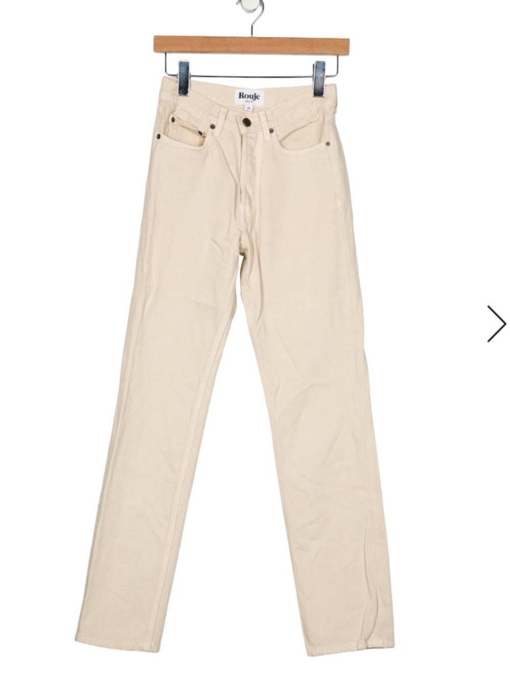 Rogue Straight Leg Jeans in Cream SZ XS